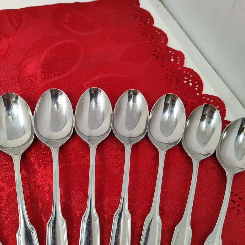 14X Tsp Colonial Shell Stainless Teaspoons Korea